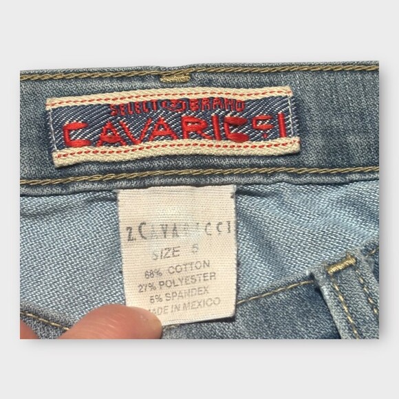 Z. Cavaricci Blue Flare Wide Leg Jeans - Picture 3 of 7